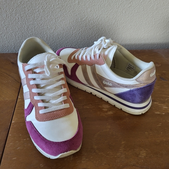 Gola Free People Daytona Quadrant Sneakers sz 8.5 - Picture 2 of 9